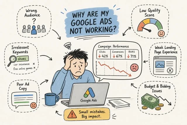 8 Reasons Behind Poor Google Ads Performance