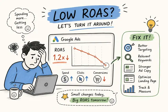 Low ROAS on Google Ads: Causes and Fixes
